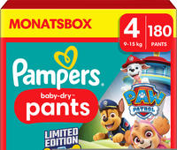 Pampers Baby Dry Pants Gr.4 Maxi 9-15kg Monatsbox Paw Patrol