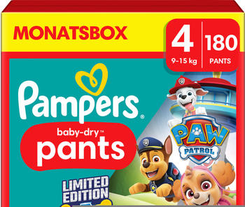 Pampers Baby Dry Pants Gr. 4 (9-15 kg) 180 St.