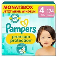Pampers Premium Protection Gr&ouml;&szlig;e 4 Maxi 9-14kg Monatsbox 174 St&uuml;ck