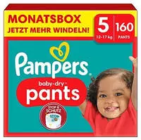 Pampers Baby Dry Pants Gr&ouml;&szlig;e 5 Junior 11-17kg Monatsbox 160 St&uuml;ck
