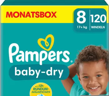 Pampers Baby Dry Gr. 8 (17+ kg) 120 St.