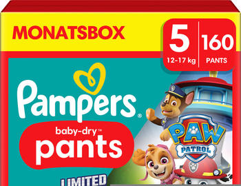 Pampers Baby Dry Pants Gr. 5 (12-17 kg) 160 St. Paw Patrol Limited Edition