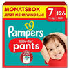 Pampers Baby Dry Pants Gr. 7 Extra Large 17+kg Windeln, 126 Stück, Monatsbox