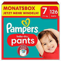 Pampers Baby-Dry Pants Gr&ouml;&szlig;e 7, 126 Windeln, 15 kg+, 360&deg;-Passform, hilft,