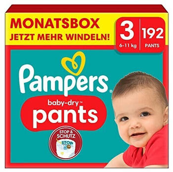 Pampers Baby Dry Pants Gr. 3 (6-11 kg) 192 St.