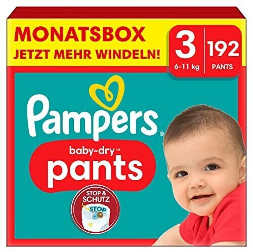 Pampers Baby Dry Pants Gr. 3 (6-11 kg) 192 St.