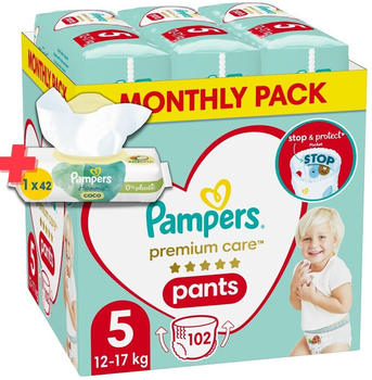 Pampers Premium Care Pants Gr. 5 (12-17kg) 102 St.