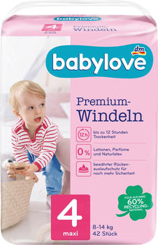 Babylove Größe 4 Premium Windeln (8-14kg) 42 St.