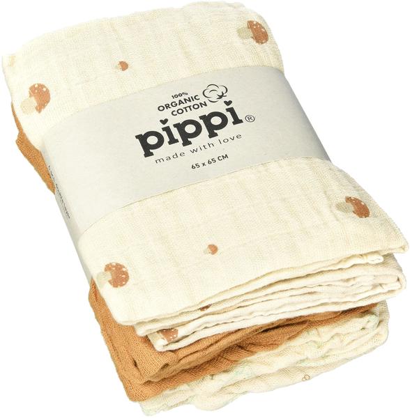 Pippi Muslin Tücher 6er Pack 65x65cm Almond