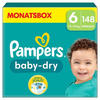Pampers Windeln Baby Dry Gr.6 Extra Large (13-18 kg), Monatsbox (148 St),...