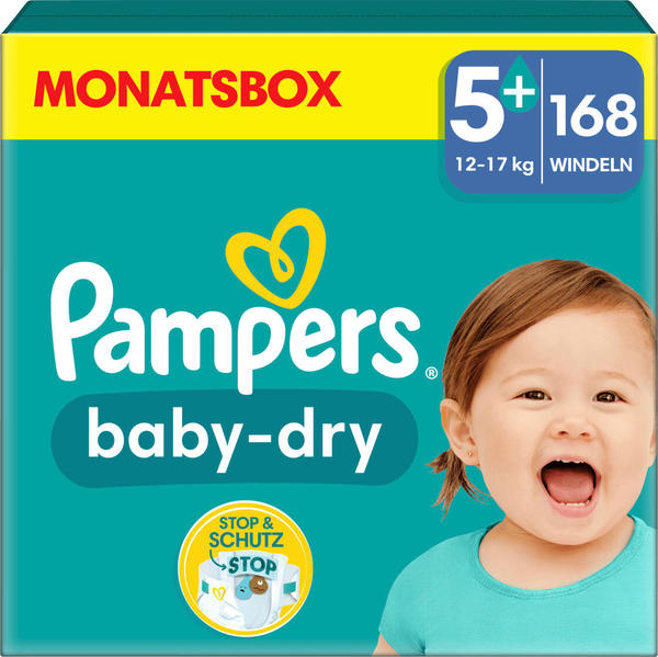 Pampers Baby Dry Gr. 5+ (12-17 kg) 168 St.