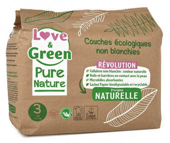 Love & Green Pure Nature Ecological Nappies Size 3