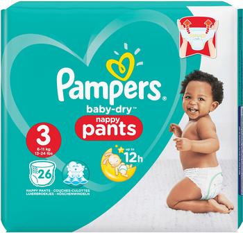 Pampers Baby Dry Pants Gr. 3 (6-11 kg) 26 St.