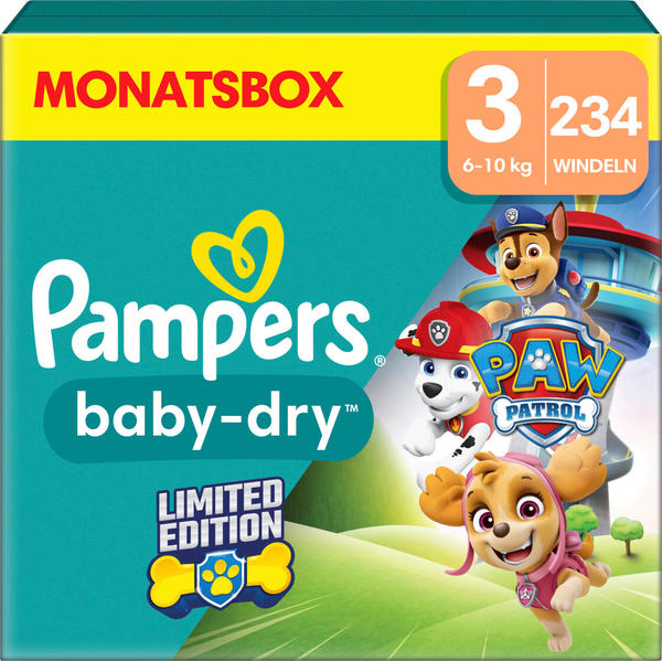 Pampers Baby Dry Gr. 3 (6-10 kg) 234 St. Limited Edition Paw Patrol
