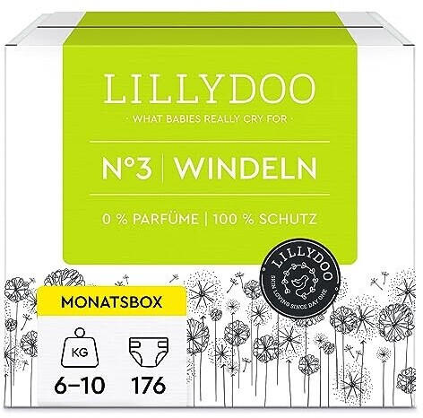 Lillydoo Windeln Gr. 3 (6-10 kg) 176 St.