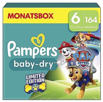 Pampers Baby Dry Gr. 6 (13-18 kg) 164 St. Limited Edition Paw Patrol