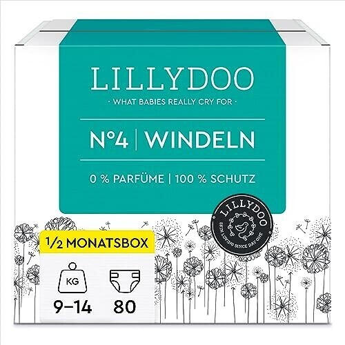 Lillydoo Windeln Gr. 4 (9-14 kg) 80 St.
