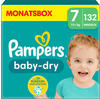 Pampers Baby Dry Gr. 7 Extra Large 15+kg Windeln, 132 Stück, Monatsbox