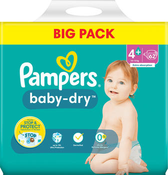 Pampers Baby Dry Gr. 4+ (10-15 kg) 62 St.