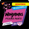Pyjama Pants Mädchen 4-7 Jahre, Monatsbox Ninjamas (60 St), Grundpreis: &euro;...