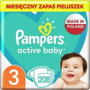 Pampers Active Baby Gr. 3 (6-10kg) 208 St.