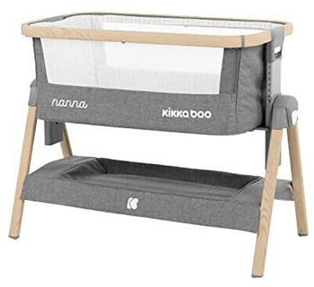 KIKKABOO Bedside Crib Nanna Grey