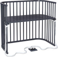 Babybay BEISTELLBETT Grau 62x96.50x110 cm