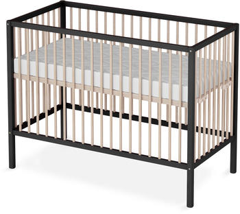 Sämann Dreamy 60x120cm + Matratze mit Umbauseite schwarz/natur (13971) Sämann Dreamy 60x120cm + Matratze mit Umbauseite schwarz/natur (13971)