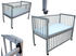 Micoland Beistellbett/Babybett 2in1 120x60cm mit Matratze grau