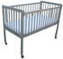 Micoland Beistellbett/Babybett 2in1 120x60cm mit Matratze grau