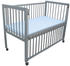 Micoland Beistellbett/Babybett 2in1 120x60cm mit Matratze grau