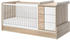Galipette Sacha Bed 70x140cm with Storage and Changing Table Oak