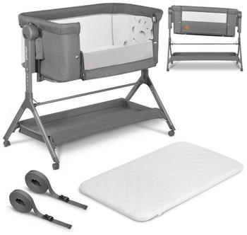 Lionelo Beistellbett Leonie Plus Grey Stone