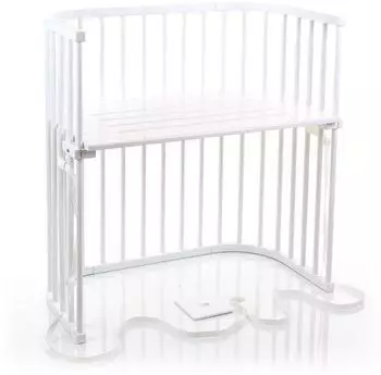 Babybay Boxspring seidenmatt wei&szlig; (166102)