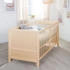 Roba Kinderbett Easy Sleep 70 x 140 cm - Höhenverstellbar mit Umbauecken - Holz natur (0194NA)