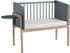 Paidi Little Cloud Anstellbett / Beistellbett mattblau mit Lattenrost (1450208)