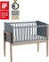 Paidi Little Cloud Anstellbett / Beistellbett mattblau mit Lattenrost (1450208)