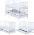 Baby-Delux Babybett Milo 120x60 Schutzgitter Schublade Weiß