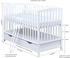 Baby-Delux Babybett Milo 120x60 Schutzgitter Schublade Weiß