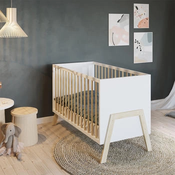 FabiMax Kinderbett Lunara Weiß / Natur - Comfort