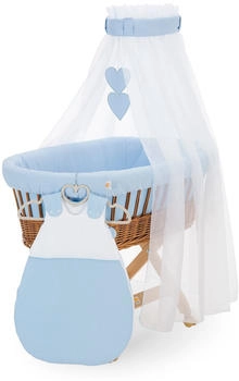 FabiMax Stubenwagen natur - Creme / Schlafsack