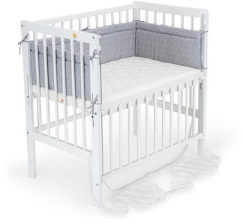FabiMax Beistellbett Boxspring Flex weiß - Netz-Nestchen / Air / Weiß