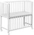 Baby-Delux Komplettwiegenset 90x40 höhenverstellbar weiß mit Matratze und Räder