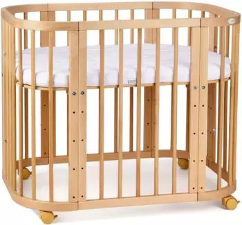 Waldin 5-in-1 Babybett mit Naturmatratze