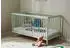Kids Collective Babybett Gitterbett 60x120 cm höhenverstellbarer Lattenrost & herausnehmbare Sprossen stabiles Buchenholz grün
