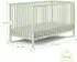 Kids Collective Babybett Gitterbett 70x140 cm mit Matratze höhenverstellbarer Lattenrost & herausnehmbare Sprossen stabiles Buchenholz grün