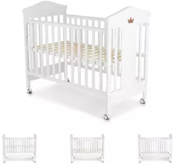 Cangaroo Babybett Wing 120x60 cm wei&szlig;