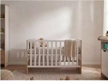 Arthur Berndt Maxim Babybett 70x140cm, 4-fach h&ouml;henverstellbar, Eiche Artisan/Wei&szlig; (13678309-0)