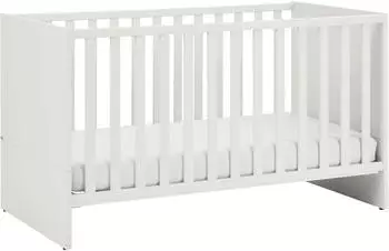 Paidi Little Snu Babybett 70x140cm, kreideweiß, umbaubar, 4-fach höhenverstellbar