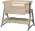KIKKABOO Nanna 2 Beistellbett mit Matratze, Moskitonetz und Räder, beige (31003020107)